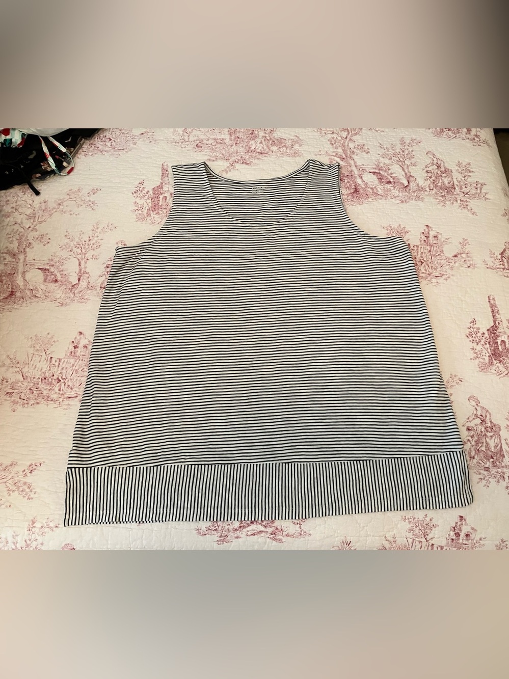 Lands’ End Striped Tank Top
